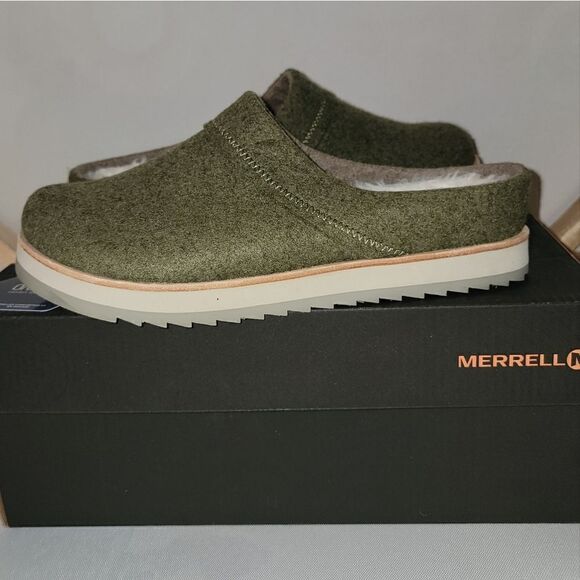 Merrell Womens Juno Wool Clog - Olive - Like New - Womens Size 7 - Picture 11 of 11